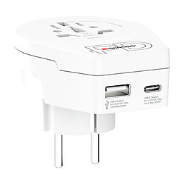 Skross Adaptateur Chargeur USB-C PD Blanc