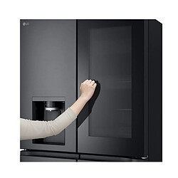 Réfrigérateur américain 91cm 646l total no-frost noir acier - GMK960EV2E - LG pas cher