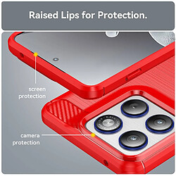 Avis Htdmobiles Coque pour Motorola Edge 70 5G - housse etui silicone gel carbone + film ecran - ROUGE