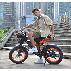 Vélo électrique - VIPCOO VM6 - Moteur 750W - Batterie 48V 18.2Ah amovible - Autonomie 80km - Shimano 7-speed pas cher