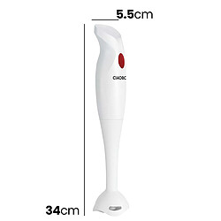 Avizar Mixeur Plongeant 300W Ergonomique avec Lame en Acier Inox Blanc pas cher