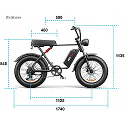 Avis Vélo Électrique VTT Homme EMOKO C91 - Batterie Amovible 48V17.5Ah - Moteur 1000W - SHIMANO 7 Vitesses - Roue 20''