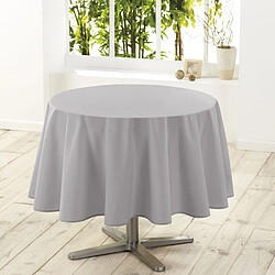 Paris Prix Nappe Ronde Antitache Essentiel 180cm Gris