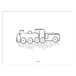 Affiche locomotive 30x40 cm, Lilipinso