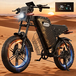 Avis Vélo Électrique VARUN X20 - Moteur 1000W - Autonomie 90km - Batterie 48V 20.8Ah Amovible - Pneus Fat 20x4.0 - Shimano 7S