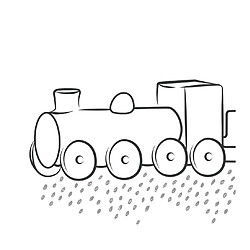 Affiche locomotive 30x40 cm, Lilipinso