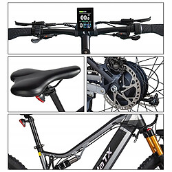 Vélo électrique hedatx TX29 - Autonomie 70km - Moteur 1000W - Batterie 48V 19.2Ah - Vitesse 45 km/h - 29" VTT pas cher