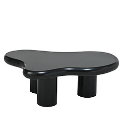 STILVORA Table Basse en MDF avec design en nuage 97x67x32 cm, Noir