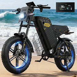 Avis Vélo Électrique VARUN X20 Pro - Moteur 1000W - Autonomie 180km - Batterie 48V 31.5Ah Amovible - Pneus Fat 20x4.0 - Shimano 7S VTT