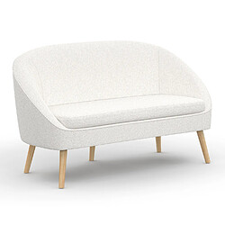 Idmarket Canapé bouclette blanc