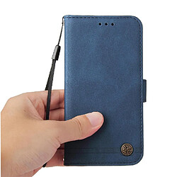 Avis Étui Pour OPPO A54S Cuir Supports de fente pour carte Housse de protection Bleu