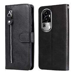 Étui Pour OPPO Reno 10 Pro Cuir Housse de protection Fermeture éclair Supports de fente pour carte Noir Étui Pour OPPO Reno 10 Pro Cuir Housse de protection Fermeture éclair Supports de fente pour carte GANGXUN Noir