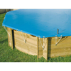 ubbink Bâche hiver pour piscine bois Azura 3,00 x 3,00 m