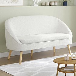 Idmarket Canapé bouclette blanc