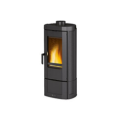 La Nordica Extraflame Poêle à bois fonte 6.6kw noir antracite - CANDYLEAN - NORDICA EXTRAFLAME