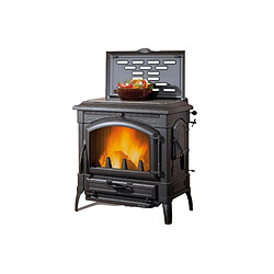 La Nordica Extraflame Poêle à bois fonte 4.9kw noir antracite - ISOTTACCLEAN - Vintage - NORDICA EXTRAFLAME