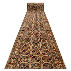 RUGSX KESHAN tapis de couloir 7874 53555 oriental beige terre cuite - 100 cm 100x890 cm 