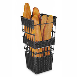 Corbeille à Pain Noire en Polypropylène 29 x 29 cm - Pujadas