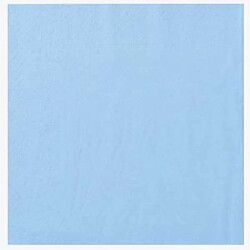 MANUFACTURE DE L EPHEMERE Serviette Bleu Azur 9x39 cm Ecolabell - Lot de 2 Colis de 1800 - Manufacture De L'Ephemere