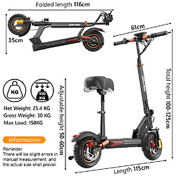 Acheter Trottinette Électrique pliable iENYRID M4 PROS - moteur 800W - Batterie 48V 20Ah - vitesse maximale 45 km/h - Autonomie 65km