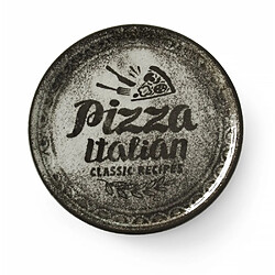Assiette à Pizza Recipe Collection Noir 310 mm - Lot de 6 - Hendi