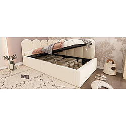 OKWISH Structure Solide et Sommier Métal - Velours - Sans Matelas