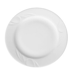 Assiette plate porcelaine blanche décorée Ø 320 mm - Lot de 6 - Hendi