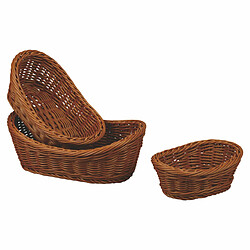 Corbeille de Table Ovale Foncée L 19 à 29 cm - Pujadas