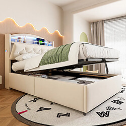 OKWISH Avec coffre de rangement en velours moderne - Velours - Sans Matelas