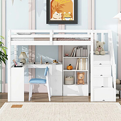 OKWISH Avec tiroirs et rangement intégré - MDF - Sans Matelas