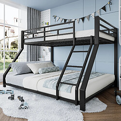 OKWISH Lit superposé pour chambre d'enfant avec échelle - Métal - Sans Matelas