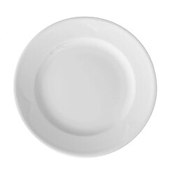 Assiette plate porcelaine blanche classique Ø 320 mm - Lot de 6 - Hendi