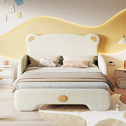 OKWISH Canapé-lit double pliable avec rangement - Velours - Sans Matelas