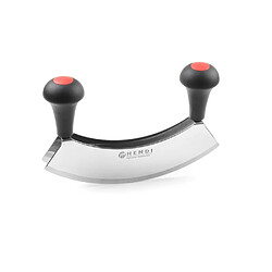 Hachoir demi-lune double lame Noir (L)215 mm - Hendi