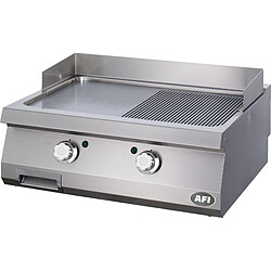 AFI COLLIN LUCY? Grill Électriques à Poser Double Plaque Semi-Lisse et Semi-Nervurée - Acier Carbone ou Chrome - Série 900 - AFI Collin Lucy