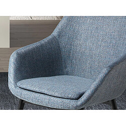 Angel Cerda Chaise en tissu bleu gris marbré pas cher