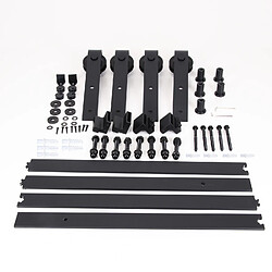 Acheter 244cm Kit de Rail de Porte Coulissante pour Double Porte