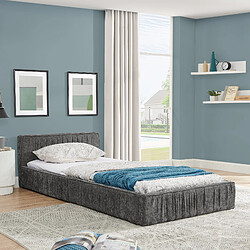 OKWISH Avec cadre en bois et métal - Matière : Chenille - Sans Matelas