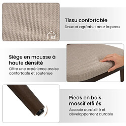 Acheter Smartue Lot de 2 Chaises de Salle à Manger Marron