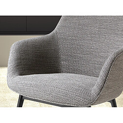 Angel Cerda Chaise en tissu gris pas cher