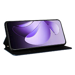 Acheter Étui Pour Oppo Reno 13 Pro 5G Portefeuille Fermeture magnétique Titulaire de fentes pour cartes Cuir PU Motif 3D Bleu
