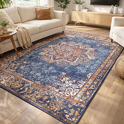 UnAmourDeTapis Tapis salon 200x280cm Bleu, beige MADERNO