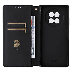 Avis Étui Pour Realme 12X 5G Portefeuille Motif 3D Fermeture magnétique Titulaire de fentes pour cartes Cuir PU Noir