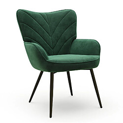 Smartue Chaise Moderne à Motif Feuille - Design Simple et Naturel - Chaise polyvalente salon et bureau, vert