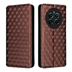Étui Pour Realme Narzo 70 5G Titulaire de fentes pour cartes Fermeture magnétique Motif 3D Cuir PU Portefeuille Marron Étui Pour Realme Narzo 70 5G Titulaire de fentes pour cartes Fermeture magnétique Motif 3D Cuir PU Portefeuille GANGXUN Marron