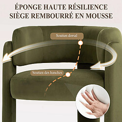 Acheter Smartue Fauteuil baril moderne en bois solide - Vert