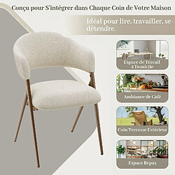 Avis Smartue Lot de 2 Chaises de Salle à Manger Beige