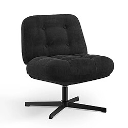 Smartue Chaise de bureau - Assise large en mousse mémoire, confort et soutien, usage bureau et maison - Noir