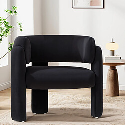 Smartue Fauteuil-Canapé design minimaliste — Sublimez votre intérieur moderne et tendance-noir