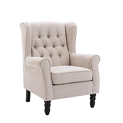 Smartue Fauteuil design minimaliste — Alliez confort et style pour sublimer votre intérieur moderne-beige